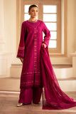 Lumiere by Saad Shaikh Embroidered Dull Silk Unstitched 3Pc Suit D-04 Arcilla