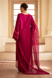 Lumiere by Saad Shaikh Embroidered Dull Silk Unstitched 3Pc Suit D-04 Arcilla