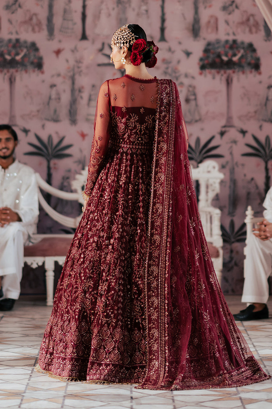 Silsila by Saad Shaikh Embroidered Net Unstitched 3Pc Suit D-02 Elaila