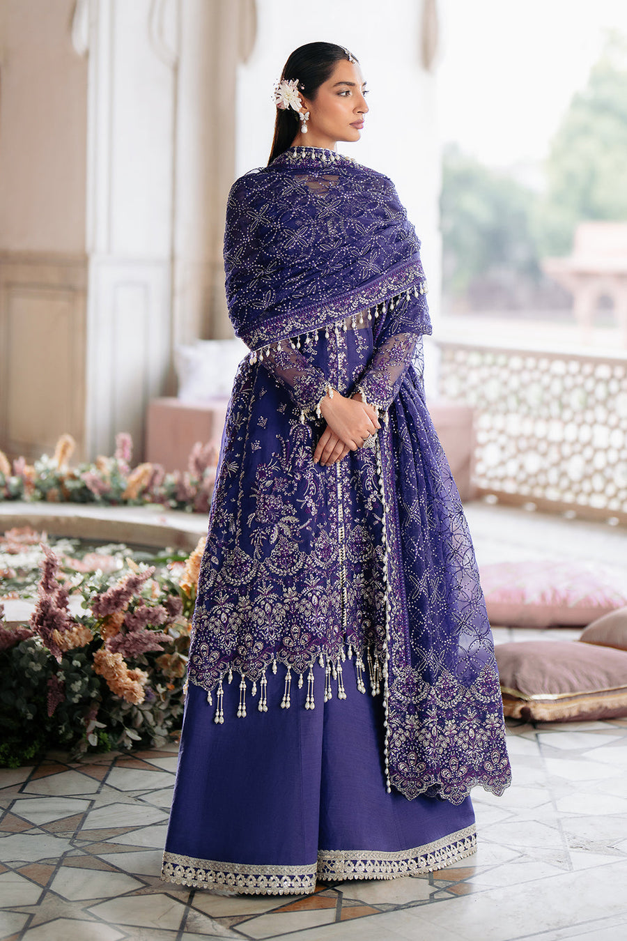 Silsila by Saad Shaikh Embroidered Organza Unstitched 3Pc Suit D-08 Onara