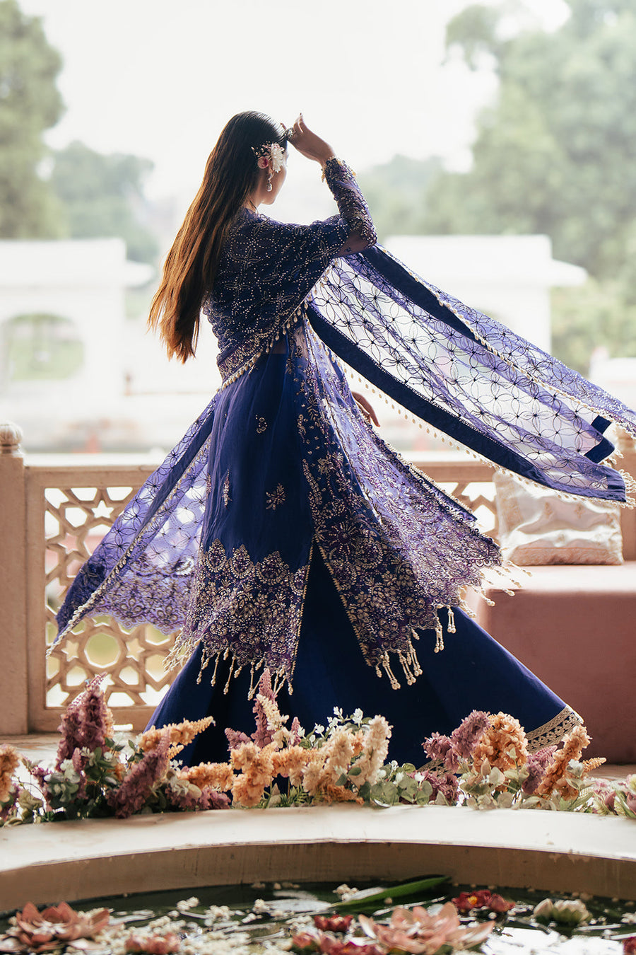 Silsila by Saad Shaikh Embroidered Organza Unstitched 3Pc Suit D-08 Onara