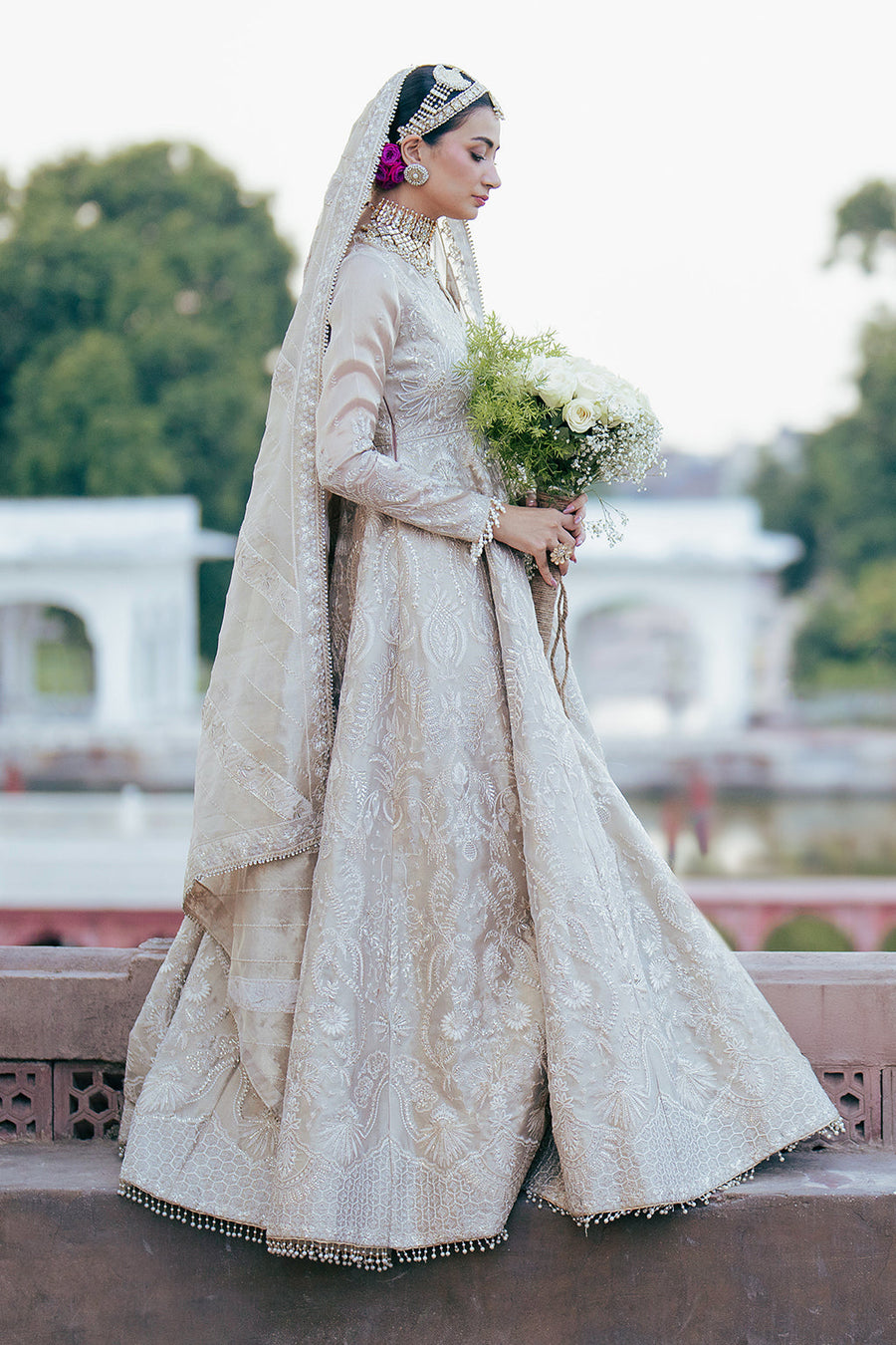 Silsila by Saad Shaikh Embroidered Masori Unstitched 3Pc Suit D-05 Mira