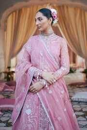 Silsila by Saad Shaikh Embroidered Organza Unstitched 3Pc Suit D-03 Leya
