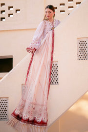 Zarposh Sangat Embroidered Lawn Unstitched 3Pc Suit - Zeenat