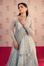 Zarposh Maharani Embroidered Net Unstitched 3Pc Suit - Savera