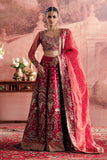 Zarposh Maharani Embroidered Net Unstitched 3Pc Suit - Anarkali