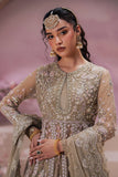 Zarposh Jahanara Festive Embroidered Net Unstitched 3Pc Suit - Zaib