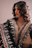 Zarposh Jahanara Festive Embroidered Organza Unstitched 3Pc Suit - Qara