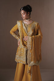 Zarposh Jahanara Festive Embroidered Chiffon Unstitched 3Pc Suit - Dhanak