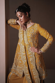 Zarposh Jahanara Festive Embroidered Chiffon Unstitched 3Pc Suit - Dhanak