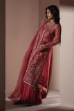 Zarposh Jahanara Festive Embroidered Organza Unstitched 3Pc Suit - Alaya