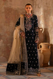 Emaan Adeel Saanjh Embroidered Velvet Unstitched 3Pc Suit - Ishaan