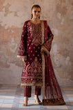 Emaan Adeel Saanjh Embroidered Velvet Unstitched 3Pc Suit - Tara