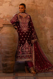 Emaan Adeel Saanjh Embroidered Velvet Unstitched 3Pc Suit - Tara