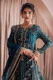 Zarposh Jahanara Festive Embroidered Organza Unstitched 3Pc Suit - Firaaq