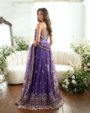 Mushq Sham Shandaar Embroidered Chiffon Unstitched 3Pc Suit - Tara Taal