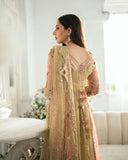 Mushq Sham Shandaar Embroidered Chiffon Unstitched 3Pc Suit - Sur Sunehri