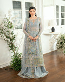 Mushq Sham Shandaar Embroidered Chiffon Unstitched 3Pc Suit - Jashn e Jahanara