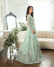Mushq Sham Shandaar Embroidered Chiffon Unstitched 3Pc Suit - Sitaara