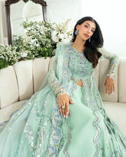 Mushq Sham Shandaar Embroidered Chiffon Unstitched 3Pc Suit - Sitaara