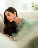 Mushq Sham Shandaar Embroidered Chiffon Unstitched 3Pc Suit - Adaa