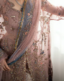 Mushq Sham Shandaar Embroidered Chiffon Unstitched 3Pc Suit - Roop Rangoli