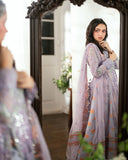 Mushq Sham Shandaar Embroidered Chiffon Unstitched 3Pc Suit - Rangeela Raag