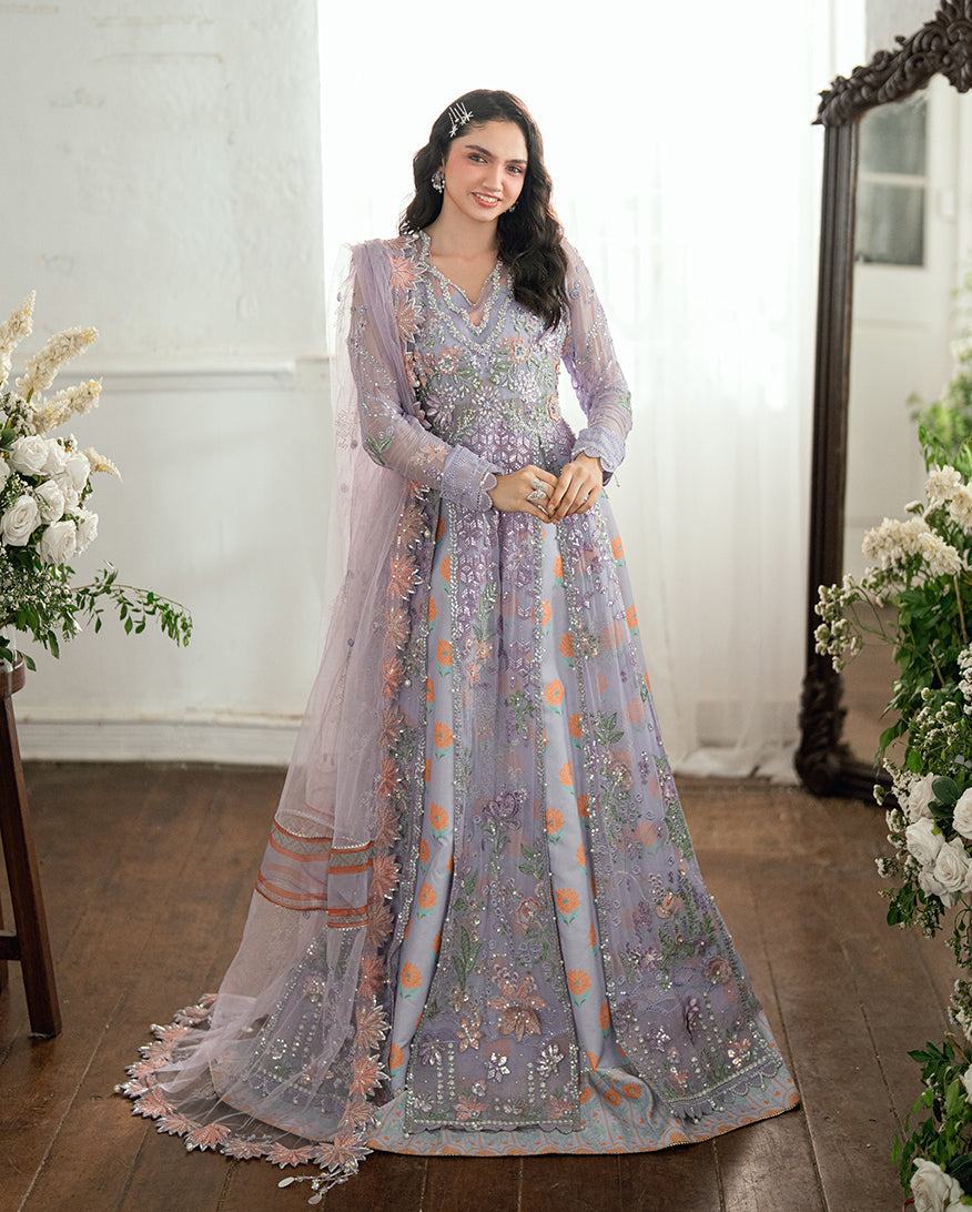 Mushq Sham Shandaar Embroidered Chiffon Unstitched 3Pc Suit - Rangeela Raag