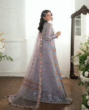 Mushq Sham Shandaar Embroidered Chiffon Unstitched 3Pc Suit - Rangeela Raag