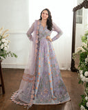 Mushq Sham Shandaar Embroidered Chiffon Unstitched 3Pc Suit - Rangeela Raag