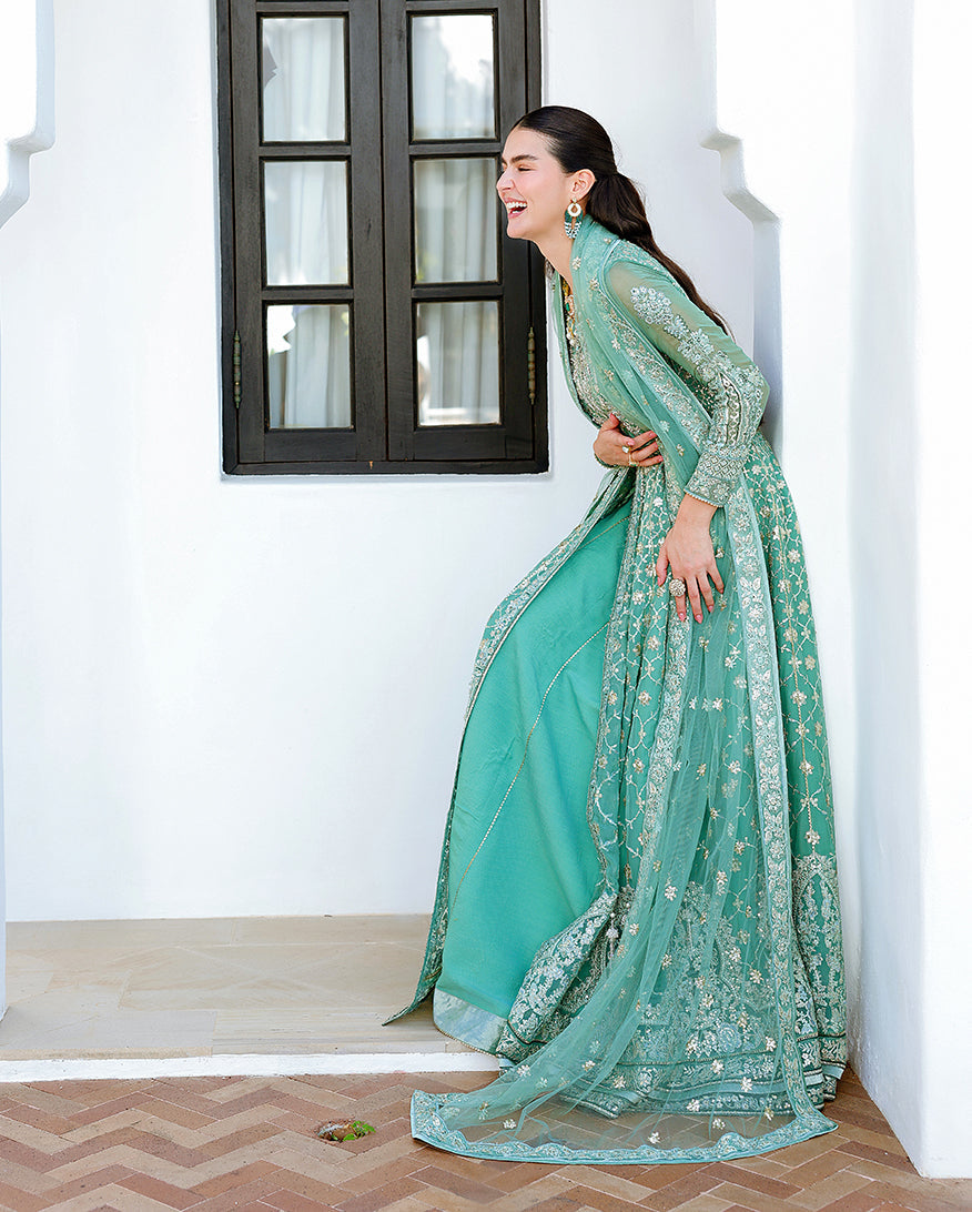Mushq Bachelorette Chronicles Chiffon Unstitched 3Pc Suit - Dazzling Diva
