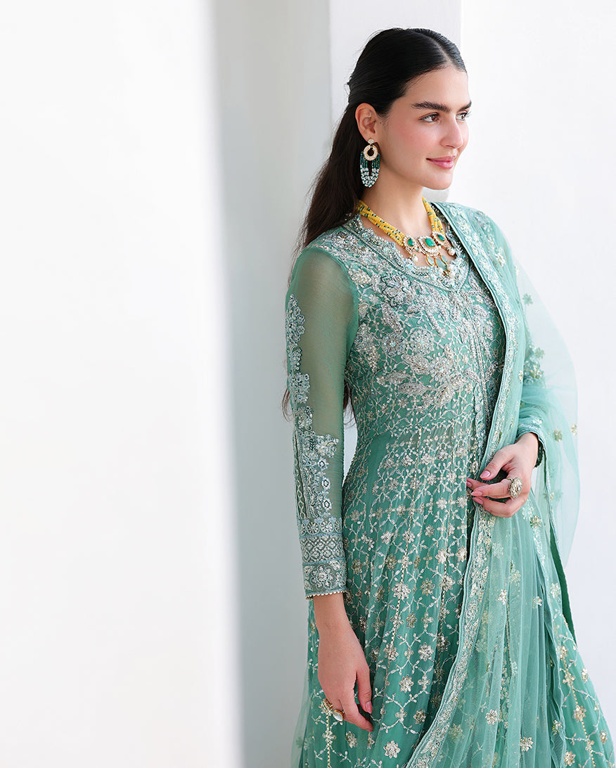 Mushq Bachelorette Chronicles Chiffon Unstitched 3Pc Suit - Dazzling Diva