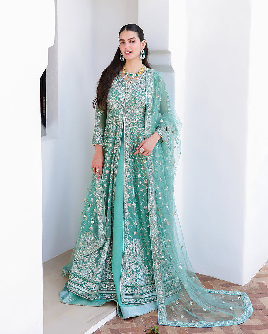 Mushq Bachelorette Chronicles Chiffon Unstitched 3Pc Suit - Dazzling Diva