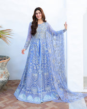 Mushq Bachelorette Chronicles Chiffon Unstitched 3Pc Suit - Blushing Bride