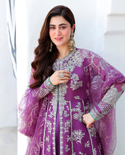 Mushq Bachelorette Chronicles Chiffon Unstitched 3Pc Suit - Dream Girl