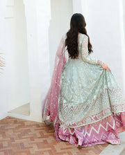 Mushq Bachelorette Chronicles Chiffon Unstitched 3Pc Suit - Flirty Muse