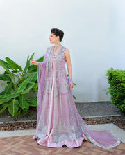 Mushq Bachelorette Chronicles Chiffon Unstitched 3Pc Suit - Miss Mischief
