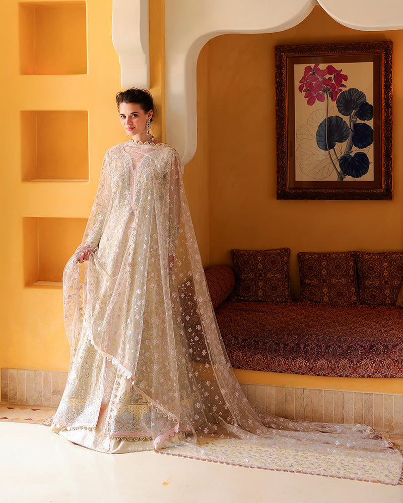 Mushq Bachelorette Chronicles Chiffon Unstitched 3Pc Suit - Blush Hour