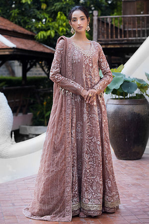 Roohi by Mushq Embroidered Khadi Net Unstitched 3Pc Suit MLF-05 Vaniya