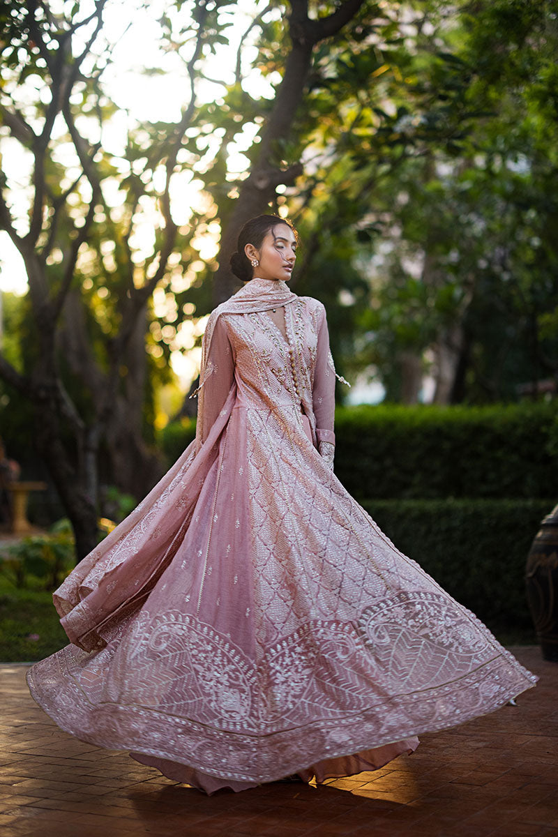 Roohi by Mushq Embroidered Khadi Net Unstitched 3Pc Suit MLF-07 Aanya