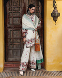 Mushq Nuvera Embroidered Raw Silk Unstitched 3Pc Suit - Vivienne Rose