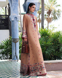 Mushq Nuvera Embroidered Raw Silk Unstitched 3Pc Suit - Belladona Royale