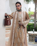 Mushq Nuvera Embroidered Raw Silk Unstitched 3Pc Suit - Queen's Promise