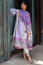Mushq Nirvana Embroidered Raw Silk Unstitched 3Pc Suit MPS-06 Viola