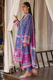 Mushq Nirvana Embroidered Raw Silk Unstitched 3Pc Suit MPS-07 Indigo