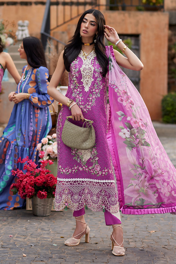 Mushq Te Amo Embroidered Lawn Unstitched 3Pc Suit MSL-2415 Roma Rapture