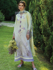 Mushq Solace Embroidered Chikankari Lawn Unstitched 3Pc Suit MSL-2501 Gioia
