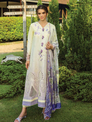 Mushq Solace Embroidered Chikankari Lawn Unstitched 3Pc Suit MSL-2501 Gioia