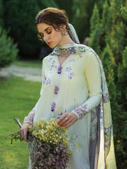 Mushq Solace Embroidered Chikankari Lawn Unstitched 3Pc Suit MSL-2501 Gioia