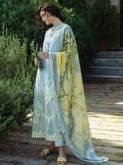 Mushq Solace Embroidered Chikankari Lawn Unstitched 3Pc Suit MSL-2505 Intesa